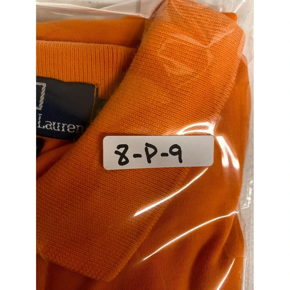 Polo Ralph Lauren Polo Shirt Mens XL Orange Pony Logo Sport Tennis Performance